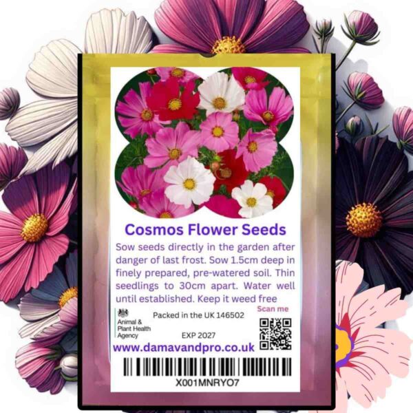 Vibrant Cosmos Mix Seed Packets